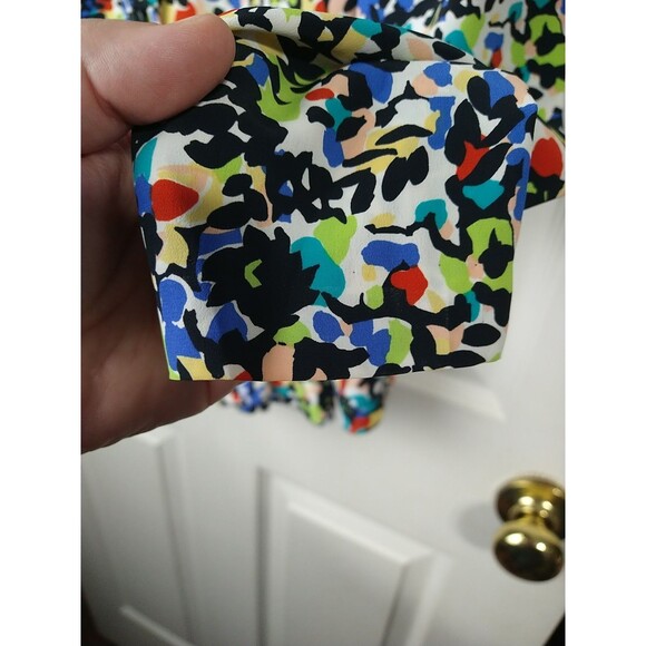 Showa Dress VTG Woman 9 Blazer Button Front Colorful Long Sleeve Professional - Picture 11 of 12